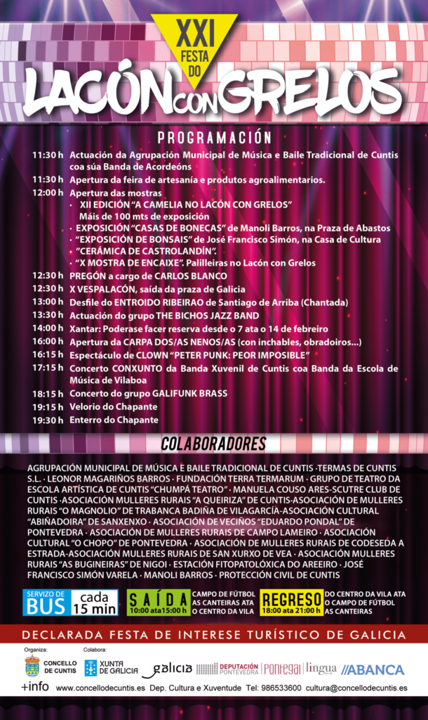 Programación da Festa do Lacón con Grelos de Cuntis