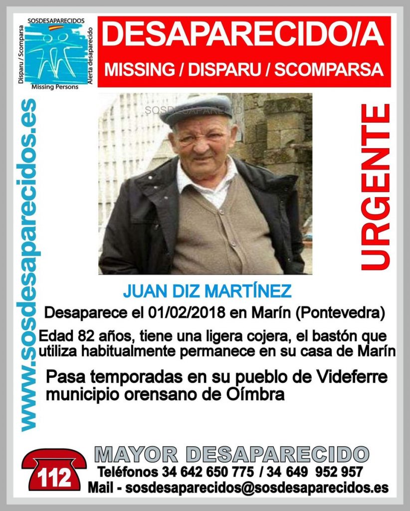 Buscan a un hombre de 82 a帽os de edad que desapareci贸 en Mar铆n el 1 de febrero pasado