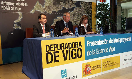 Presentación del proyecto de depuradora en noviembre de 2008