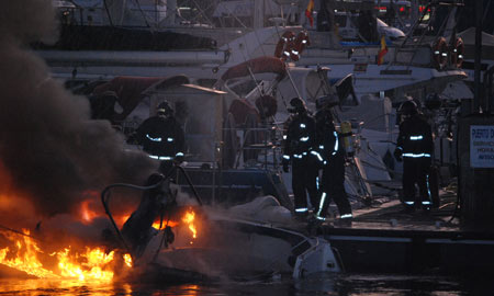 Los bomberos acudieron en pocos minutos