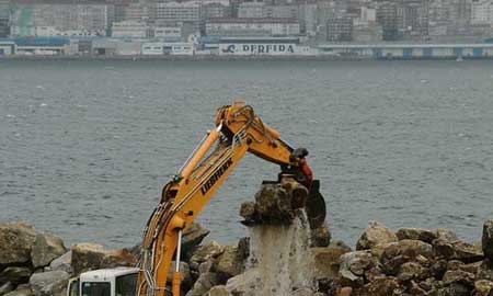 Obras en el futuro puerto deportivo