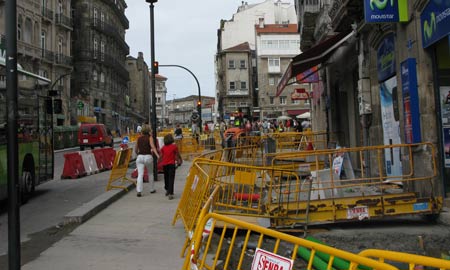 Las obras de Porta do Sol