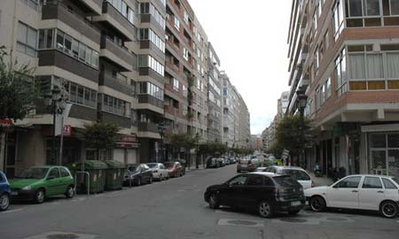 La calle Conde de Torrecedeira.