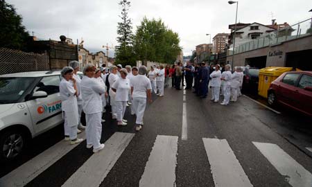 Uno de los paros anteriores de los trabajadores de Alfageme.