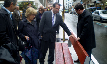 Abel Caballero con los concelleiros Santos Héctor, Isaura Abelairas y Carlos López Font