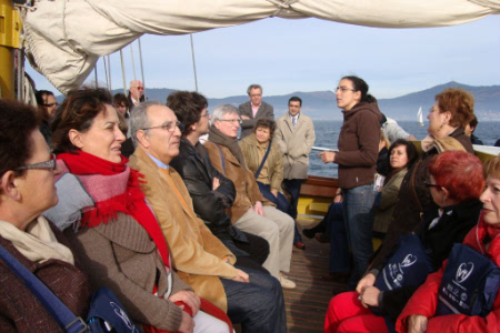 El curso fue a bordo del Hidria y por la ría de Vigo.