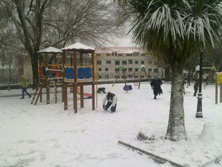 Parque de A Cañiza, a las 18:02 horas de hoy