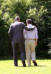 Suárez y el Rey Última foto que se ha publicado de Adolfo Suárez, el año pasado, con el Rey
