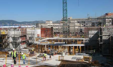 Muchos de los obreros del Auditorio de Vigo son portugueses.