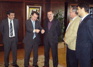 Reunión coa delegación.