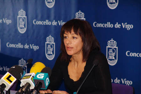 A concelleira de Medio Ambiente, Chus Lago, durante a presentación do seu plan.