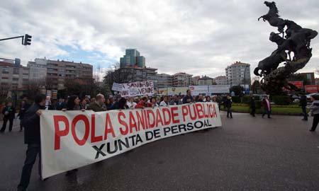 La manifestación celebrada esta mañana.