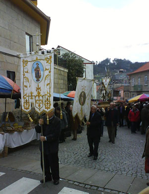 Procesión de San Blas, ayer.