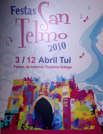 O cartaz gañador para anunciar as festas de San Telmo 2010.