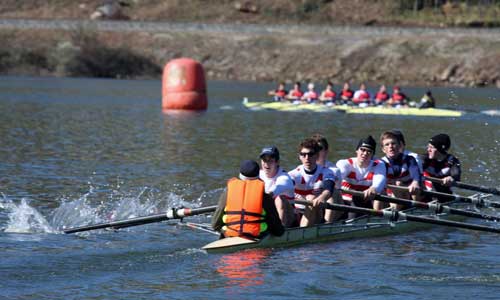 La selección austriaca fue la última en tomar la salida del Descenso do Ribeiro.