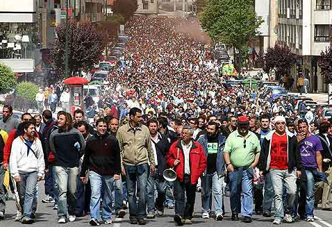 Os traballadores sairán en manifestación pola cidade