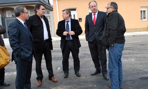 Antón Losada y Delfín Fernández visitaron Tui.