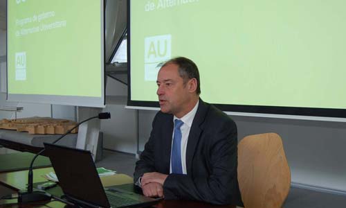 El candidato a rector de la Universidade de Vigo, Salustiano Mato.