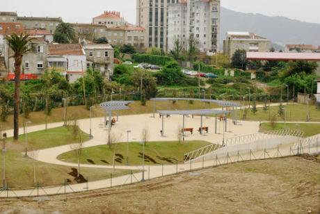 El nuevo parque está entre Pizarro y el Barrio de Ribadavia