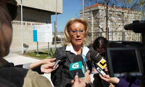 Corina Porro/Foto: Tresyuno Comunicación La presidenta del Puerto aportó nuevos estudios y dictámenes sobre las obras de ampliación del Muelle do Areal.