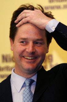 nick clegg El líder del Partido Liberal, Nick Clegg