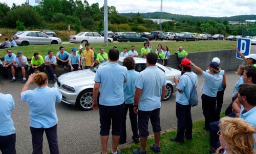 Unha das protestas dos traballadores antes da folga indefinida.