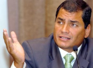 Rafael Correa, presidente de Ecuador