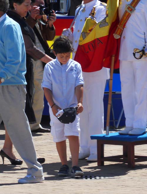 El único menor que juró bandera.