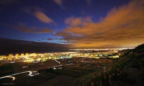 Venus sobre la costa portuguesa de Caparica. Foto: Miguel Claro. Venus sobre la costa portuguesa de Caparica. Foto: Miguel Claro.
