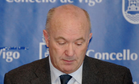 El concelleiro de Mobilidade, Xulio Calviño, en una comparecencia reciente