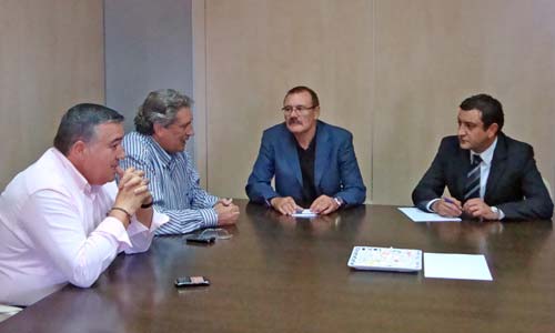 La reunión mantenida entre el Concello y el Celta. La reunión mantenida entre el Concello y el Celta.
