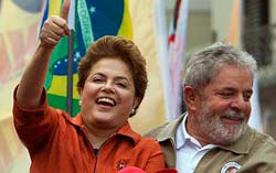 Rousseff con Lula.