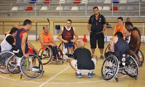 El Aldasa Amfiv durante uno de sus entrenamientos.