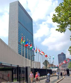 El edificio de la ONU, en Nueva York. El edificio de la ONU, en Nueva York.