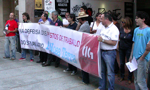 Una de las protestas llevadas a cabo por los trabajadores.