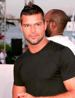 El cantante puertoriqueño Ricky Martin.