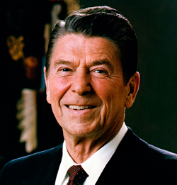 El ex presidente de EEUU, Ronald Reagan.