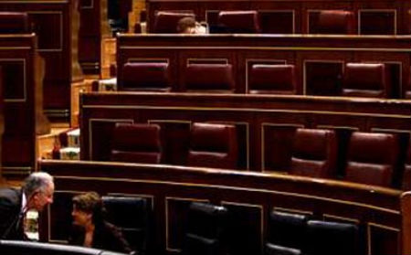 Los diputados brillan por su ausencia en un Pleno del Congreso de hace dos años