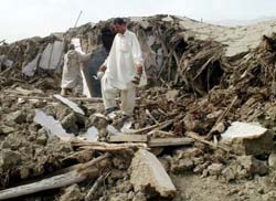 Los destrozos causados en el último terremoto. Los destrozos causados en el último terremoto.