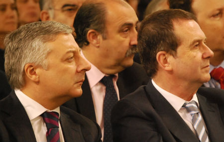 El ministro Blanco y el alcalde, en la presentación de la nueva estación de Urzáiz