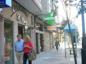 Una de las farmacias viguesas