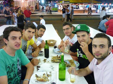 bouzas fiestas carlos, miguel, denís, josé, borja e isaac