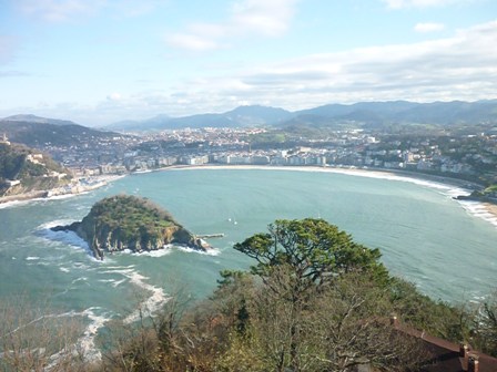 playa de la concha desde monte igueldo
