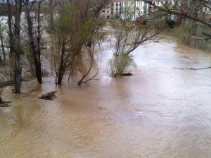 río duero desbordado por zamora