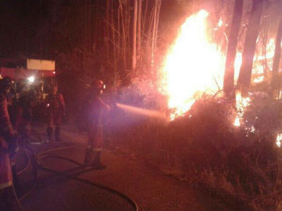 Fuego en Boiro