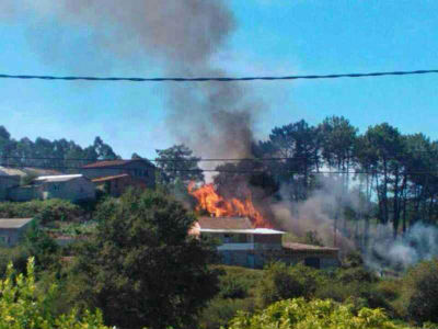 Fuego en Cornazo