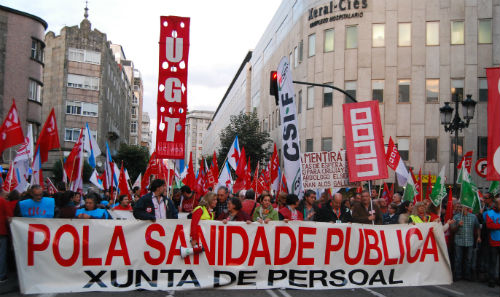 Vigo sairá, de novo, á rúa na defensa da Sanidade Pública