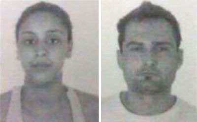 La madre del niño y su novio el coruñés David Fuentes