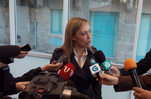 Elena Muñoz, este lunes en el nuevo edificio de Notificaciones y Embargos/Tresyuno Comunicación