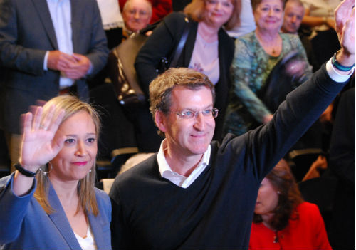 Muñoz y el presidente del PP de Galicia y del Gobierno gallego/Tresyuno Comunicación